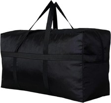 Extra Large Storage Duffle Bag for Travel, Black Oversized Giant Big Traveling D