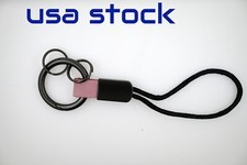 Keychain Lanyard Cotton Rope Strap Metal Keyring