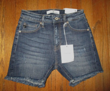 KanCan High-Rise Cut-Off Jean Shorts Sz M NWT