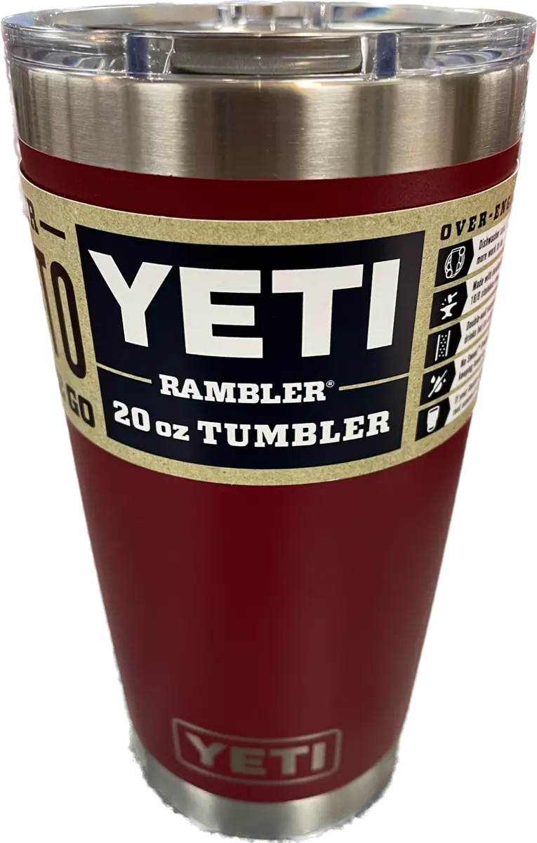 Yeti Red Rambler 20oz Tumbler