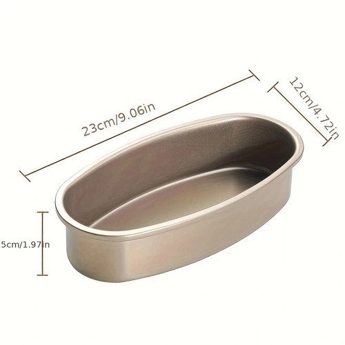 2 X BAKING MOLD OVAL NON STICK PAN BREAD CHEESECAKE PAN LOAF BAKEWARE CAKE - Picture 4 of 5