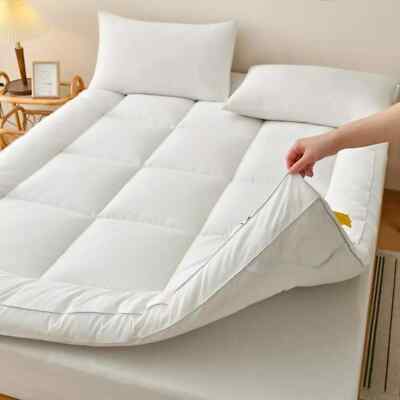 Mikrofaser Matratzenauflage 4 Zoll/10cm 1100 GSM Supersoft Heavy Fill alle Größen