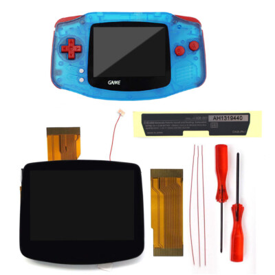 V5 Drop In 3.0'' IPS Blacklit 720x480 Retro pixel Pre-Laminated LCD KIT For GBA