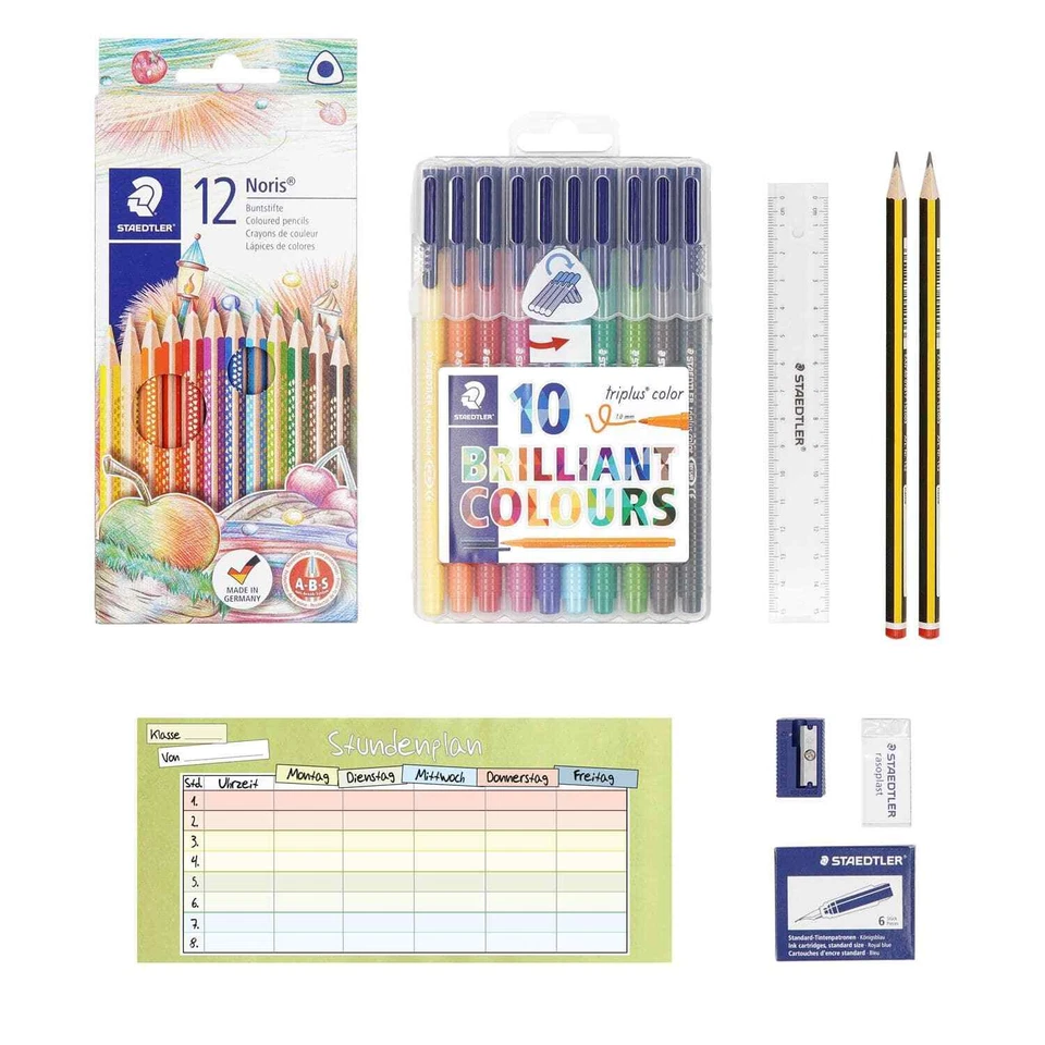 STAEDLER Schreibset | Buntstifte Filstifte Bleistifte Lineal Radierer Anspitzer - Bild 3 von 4