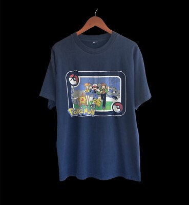 Vintage 1999 Pokémon tee VTG Shirt Adult XL 90s Anime Nintendo