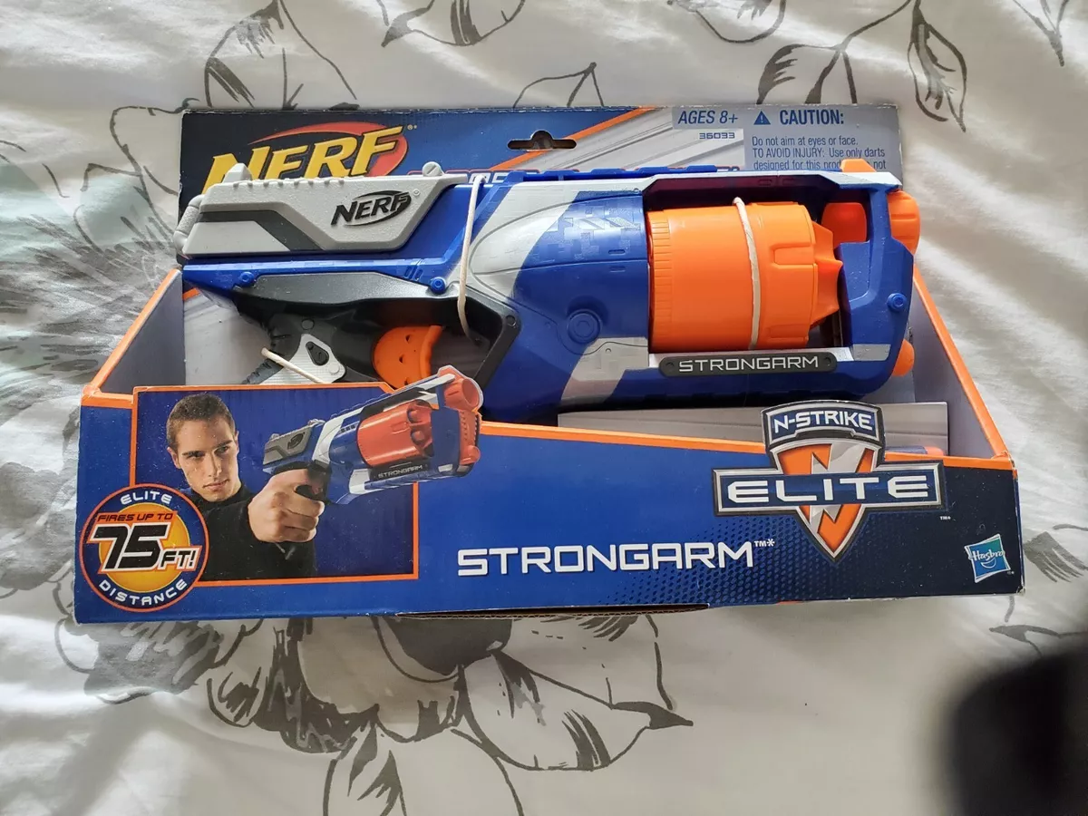 NERF N Strike Elite Strongarm Toy Blaster with Rotating Barrel (  Exclusive)