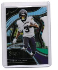 2023 Select Club Level Die-Cut Black Green Prizm Jordan Addison RC 254
