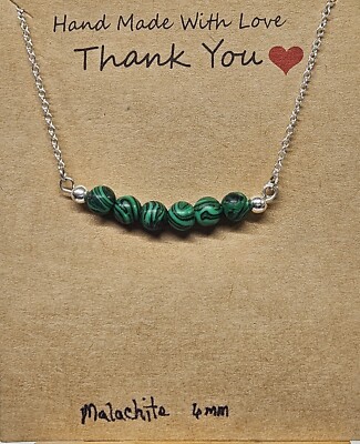 Orange Topaz 6mm Genuine Gemstone Bead Necklace on 20 925