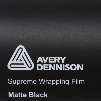 28,9 /m² Avery Supreme Wrapping Film Matte Black Autofolie Matt Schwarz Folie