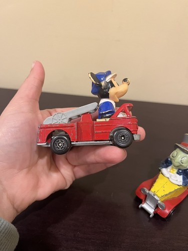 Matchbox 1979 Disney Lesney Mickey Mouse Fire Truck Minnie Jiminy Cricket Car - Picture 6 of 17