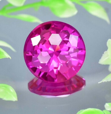 21 x 21 MM 39.60 Ct Natural Royal Pink Ceylon Sapphire Football Cut GITCertified