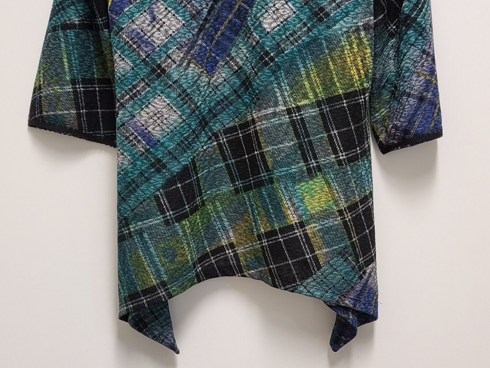 Lavanya Womens Top 1X Geometric Knit Textured Sha… - image 9