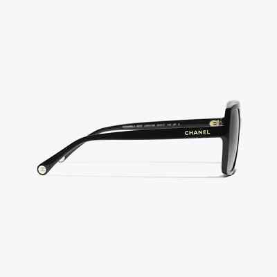 CHANEL サングラス 5505-A c.622/M3 ブラック ココマーク Chanel CH5505 c 622/M3 Black Frame / Gray Polarized Gradient Lens