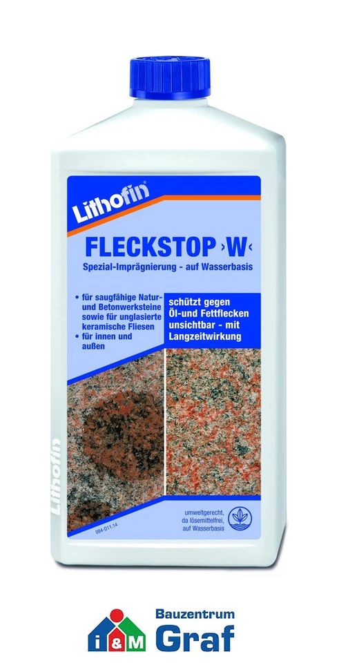 Lithofin Fleckstop W Imprégnation Spéciale Contre Taches, 1,0 Litre /#891805 - Photo 1/1