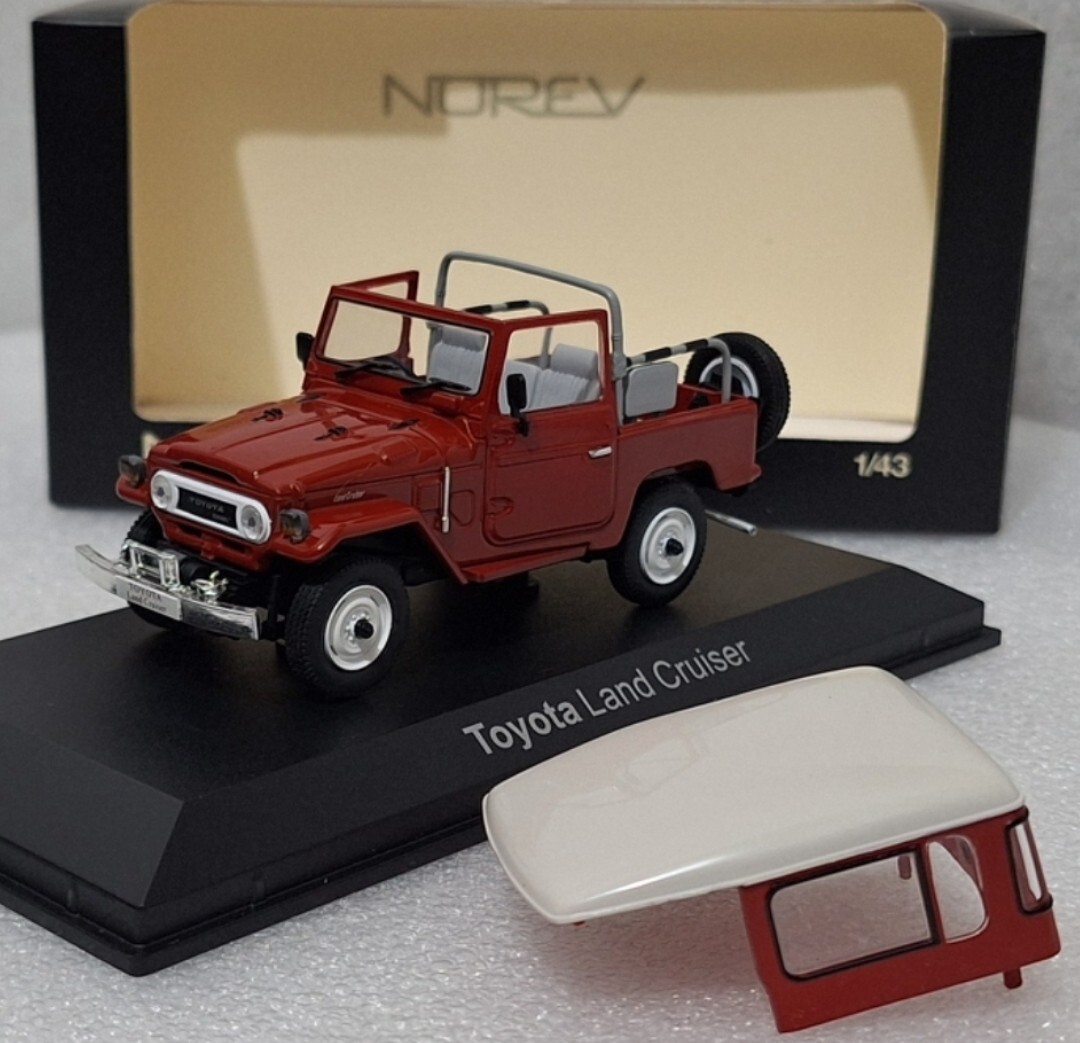 Toyota Land Cruiser BJ40 1974 Red 1:43 Norev 800356 Diecast Model