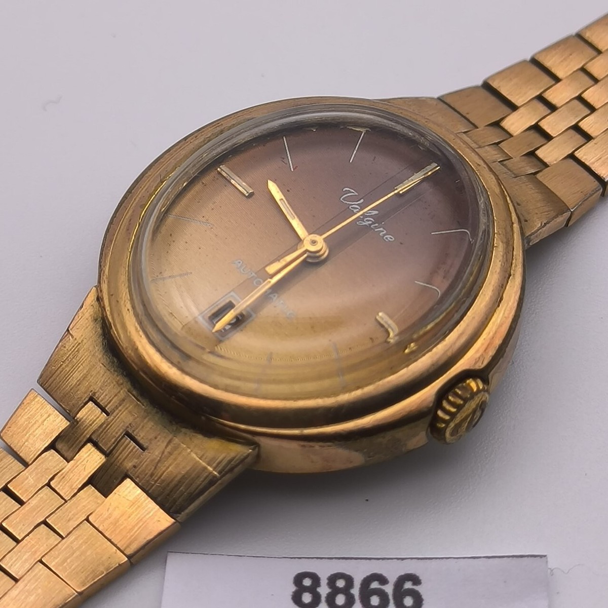 PROJECT TO FIX VALGINE OBLONG CASE AUTO BOTTOM DATE LADIES WATCH