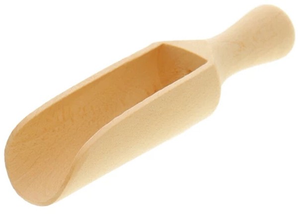 3 X SchäUfelchen Schaufel Maß SchüPpe Schippe Rund L 14 Cm Aus Buchenholz-image