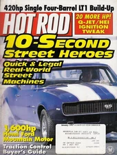 HOT ROD Magazine January 1997 - 10 Second Street Heroes / 1600hp Hemi Ford