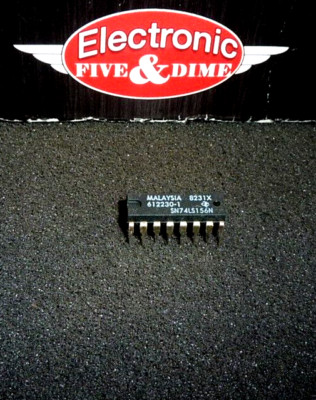 612230-1 SN74LS156N Texas Instruments Dual 2 Line to 1Line Decoder/Demultiplexer