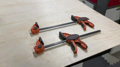 JORGENSEN 2-pack 12 in Ratchet Bar Clamp Set Medium Duty One Hand