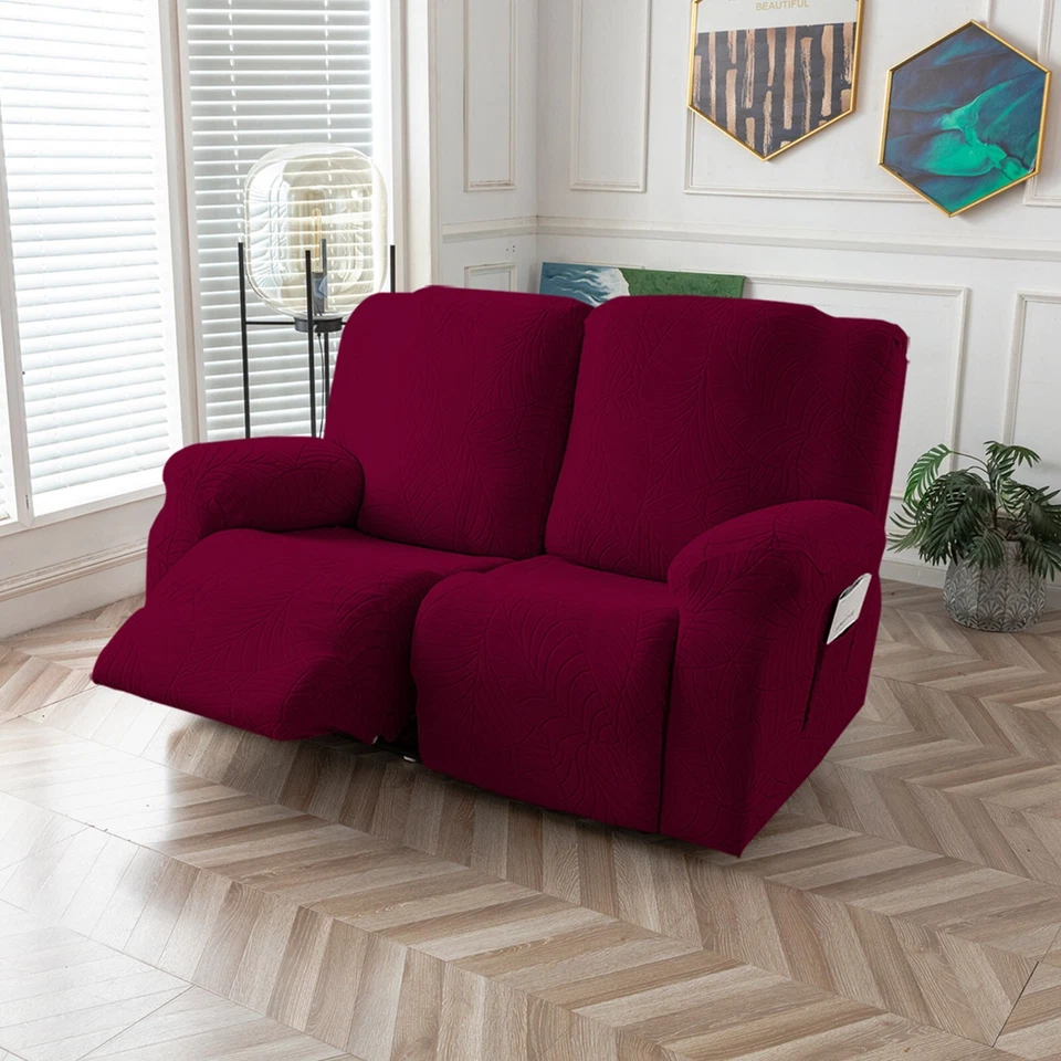 Elastic Recliner Sofa Cover, 1/2/3-Seater with Armrests, Soft Couch Cover - image 3 of 4