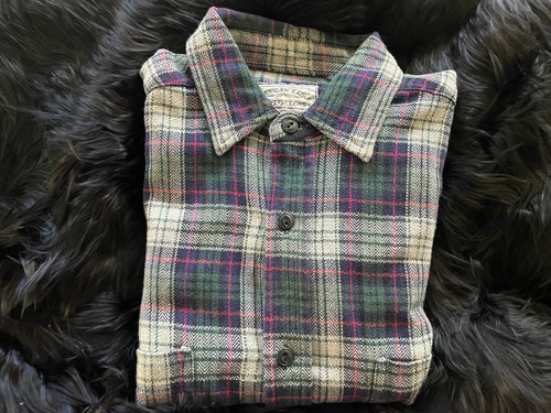 CAMICIA OVERSHIRT UOMO L AMERICAN EAGLE GRIGIO BLU VERDE PLAID CASUAL FLANELLA GIACCA - Foto 7 di 19