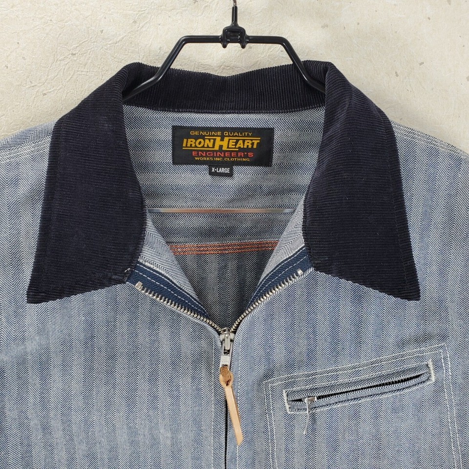 Iron Heart IHJ119 Heavy Herringbone Work Jacket Men's (XL) eBay
