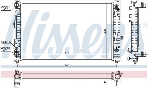 Радиатор nissens 60229