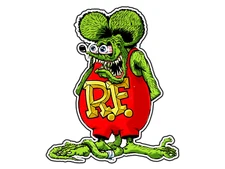 Rat Fink Hot Rod Antihero Animated Cartoon Sticker Waterproof Vinyl Decal Car