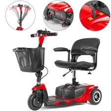 3 Wheel Mobility Scooter Electric Powered Mobile Folding Wheelchair For Adult US