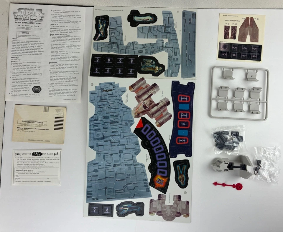 Star Wars Death Star Assault Game Parker Brothers 1995 Complete - Image 3 of 4