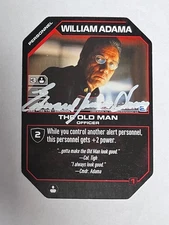 Autographed  BSG ccg  William Adama, The Old Man (Edward James Olmos)