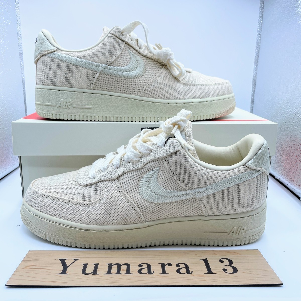 Nike Air Force 1 Low Stussy Fossil Stone CZ9084-200 Men's Size | eBay