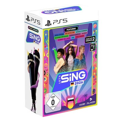 Lets Sing 2026 German Version Sony PS5 inkl. 2 Mikrofone Playstation 5 NEU&OVP