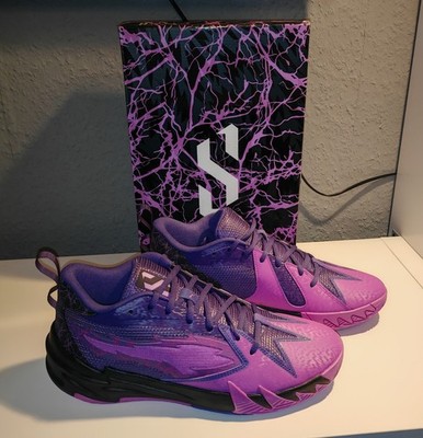PUMA SCOOT ZEROS PURPLE LIGHTNING 44 UNGETRAGEN SCHUHE SNEAKER JORDAN FORCE NEU