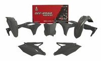 Racetech Plastik-Kit Quantum Grau FüR Kawasaki Kx 250 F (KX252A) 2017-18