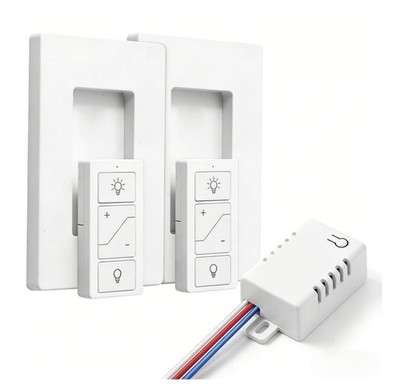 Wireless Dimmer Switch with 2 Remotes & Alexa Control, ETL Listed