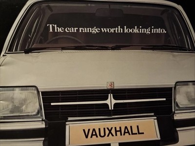 Vauxhall Range Inc Chevette Astra Auto Verkaufsinfo Broschüre 1981