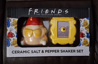 Friends TV Series Joey's Turkey & Monica's Peephole Frame Salt & Pepper Shakers