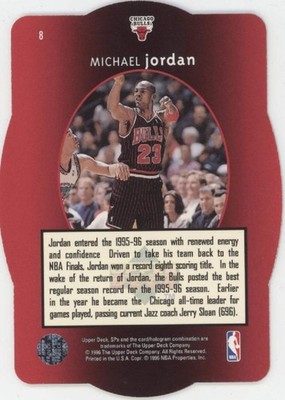 Michael Jordan 1996 Upper Deck SPX Gold Die-Cut #8 | eBay