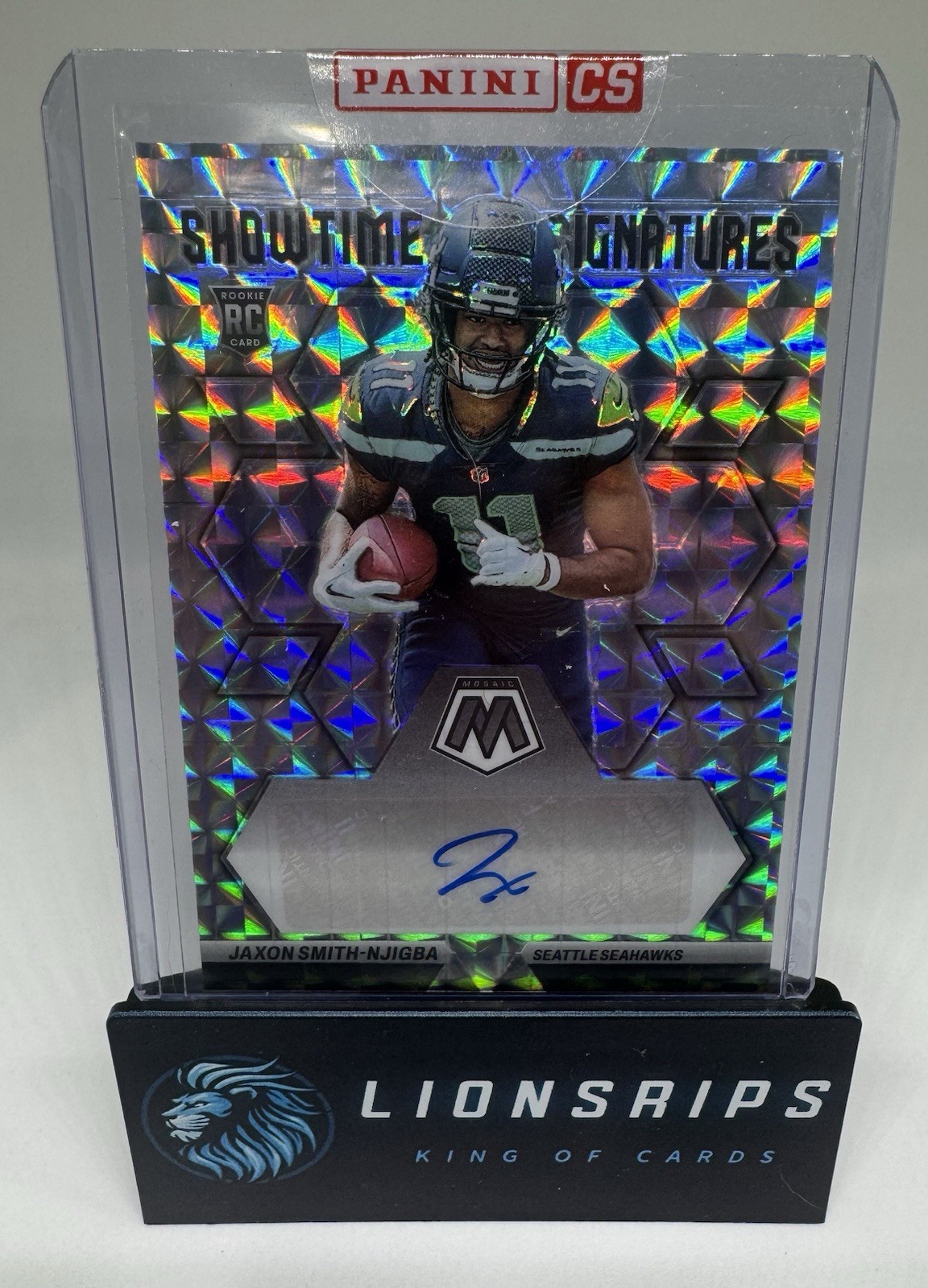 2023 Panini Mosaic - Showtime Signatures Jaxon Smith-Njigba #SS-JSN Silver 🏈🔥