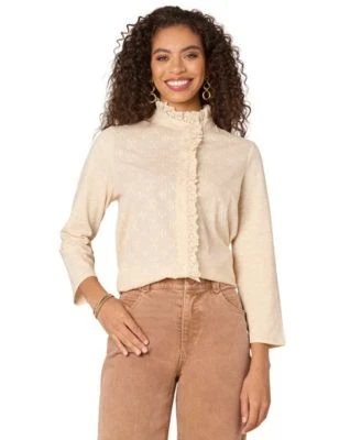 Democracy Petite Ruffled Mixed-Media But Stone PM 197178883426  RT $78.0