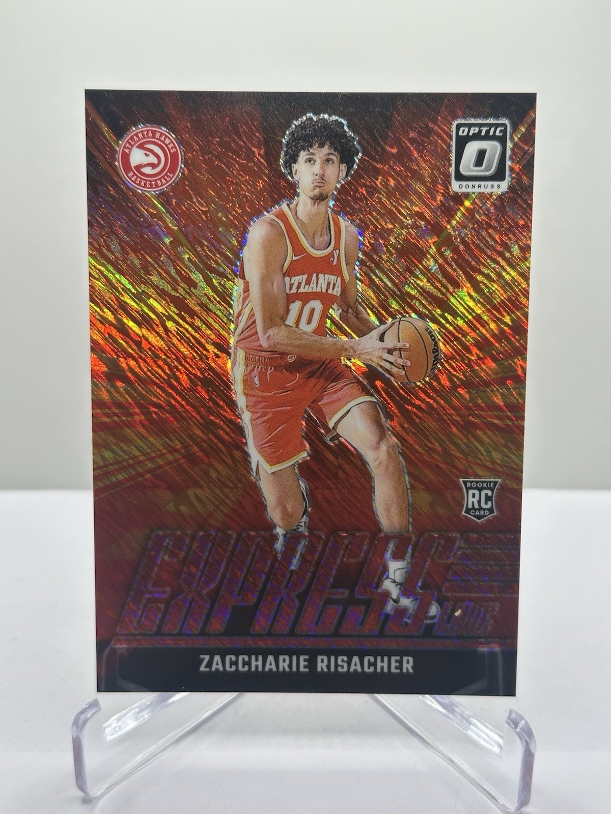 2024-25 Panini Donruss Optic Express Lane Zaccharie Risacher #23 /75 (RC)