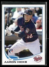 2013 Topps #346 Aaron Hicks Rookie