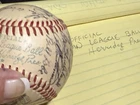 #7 - AL Cleveland Indians (#3) Vintage MLB Team Signed Baseball