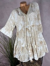 luftiges A-linie  sommer KLEID Stufen Tunika ...