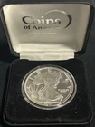 2000 Millennium Eagle .999 Silver 1 oz. Art Medal Round + Case COINS OF AMERICA