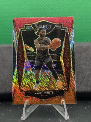 Coby White #103 Red White Orange Shimmer 2020-21 Panini Select