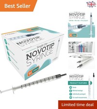 100ct Sterile 1ml Syringes with Minimal Wastage Tip - Safe and Reliable