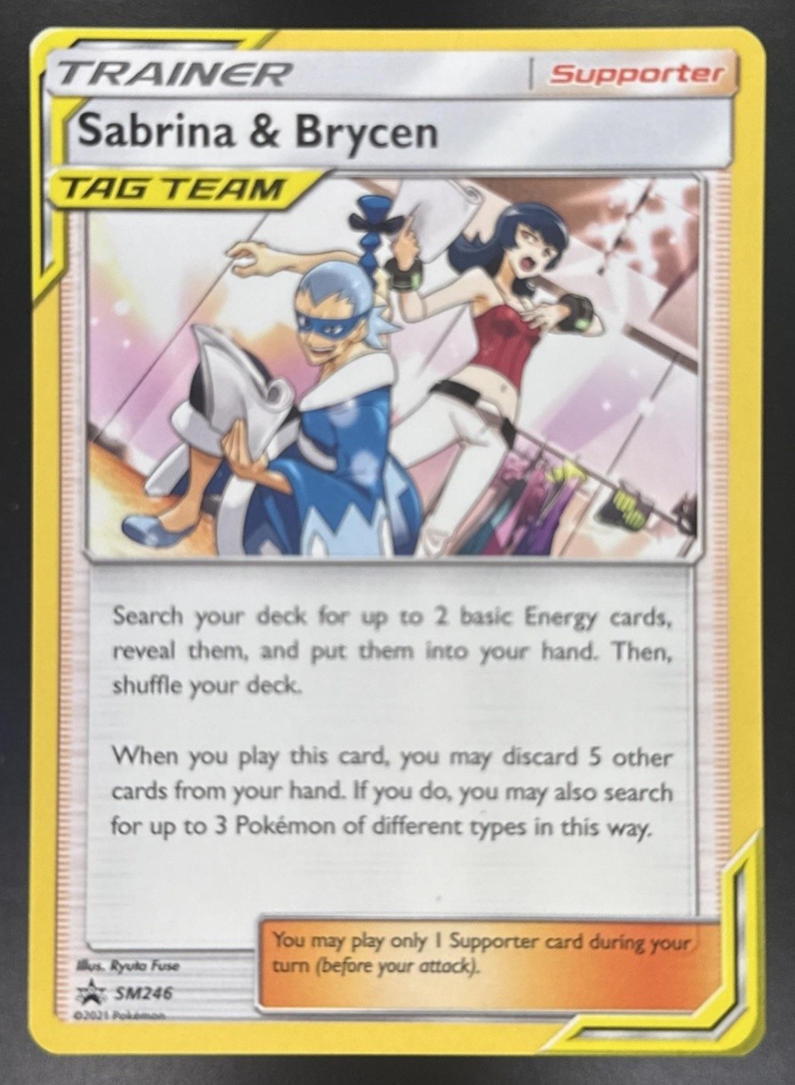 2016-19 Pokemon SM Black Star Promos Sabrina & Brycen #SM246
